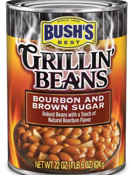 BUSH'S Grillin' Beans 'Bourbonn & Brown Sugar' Onions, Spices & sweet Bourbon Saue 624 gr